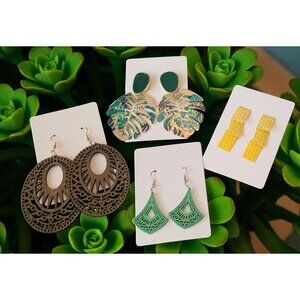 Set Of 4 Pairs of Unique Earrings (SKU #3086)